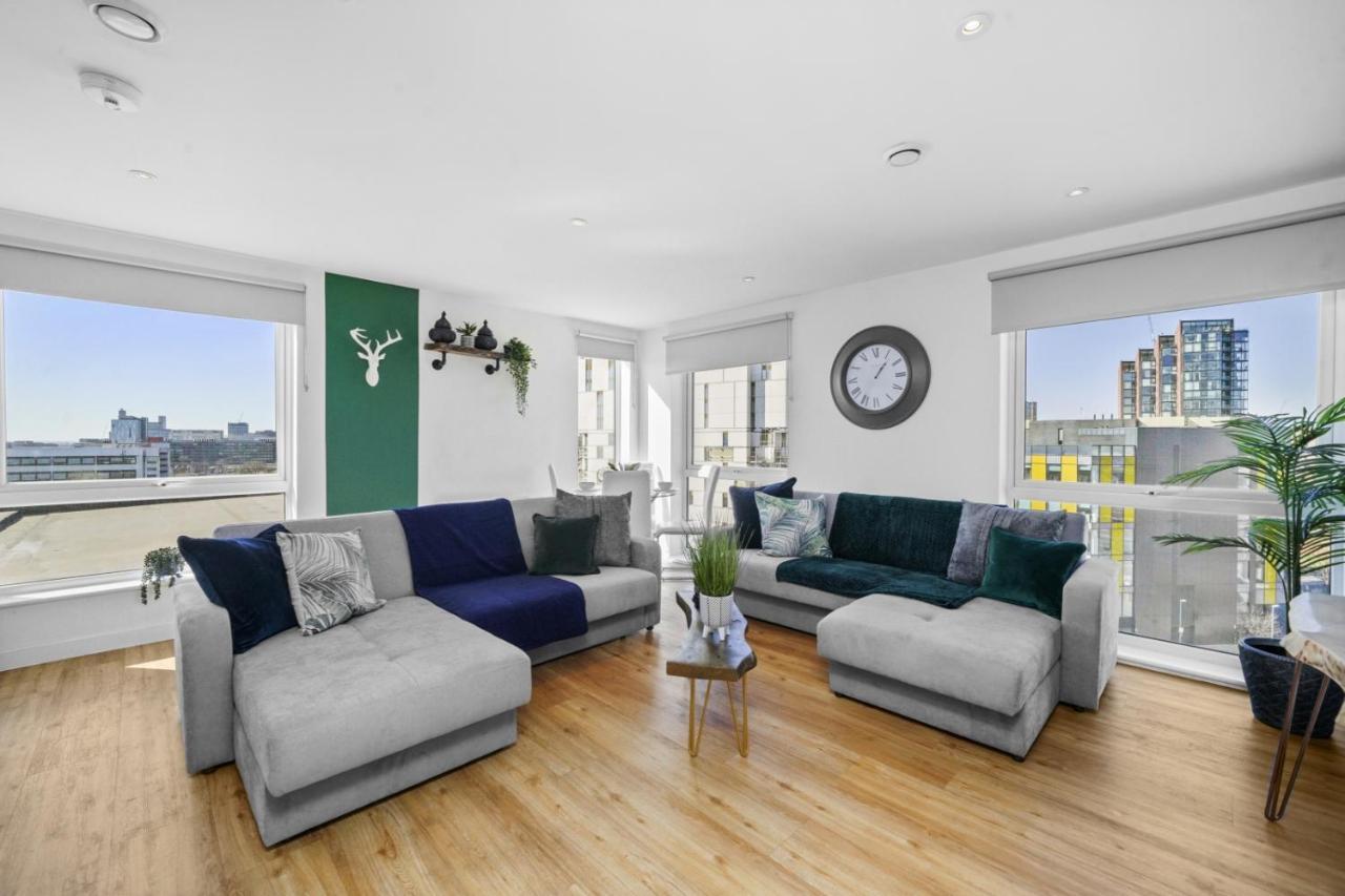 Stunning City Centre Penthouse - Sleeps 10 - Parking Manchester Eksteriør bilde