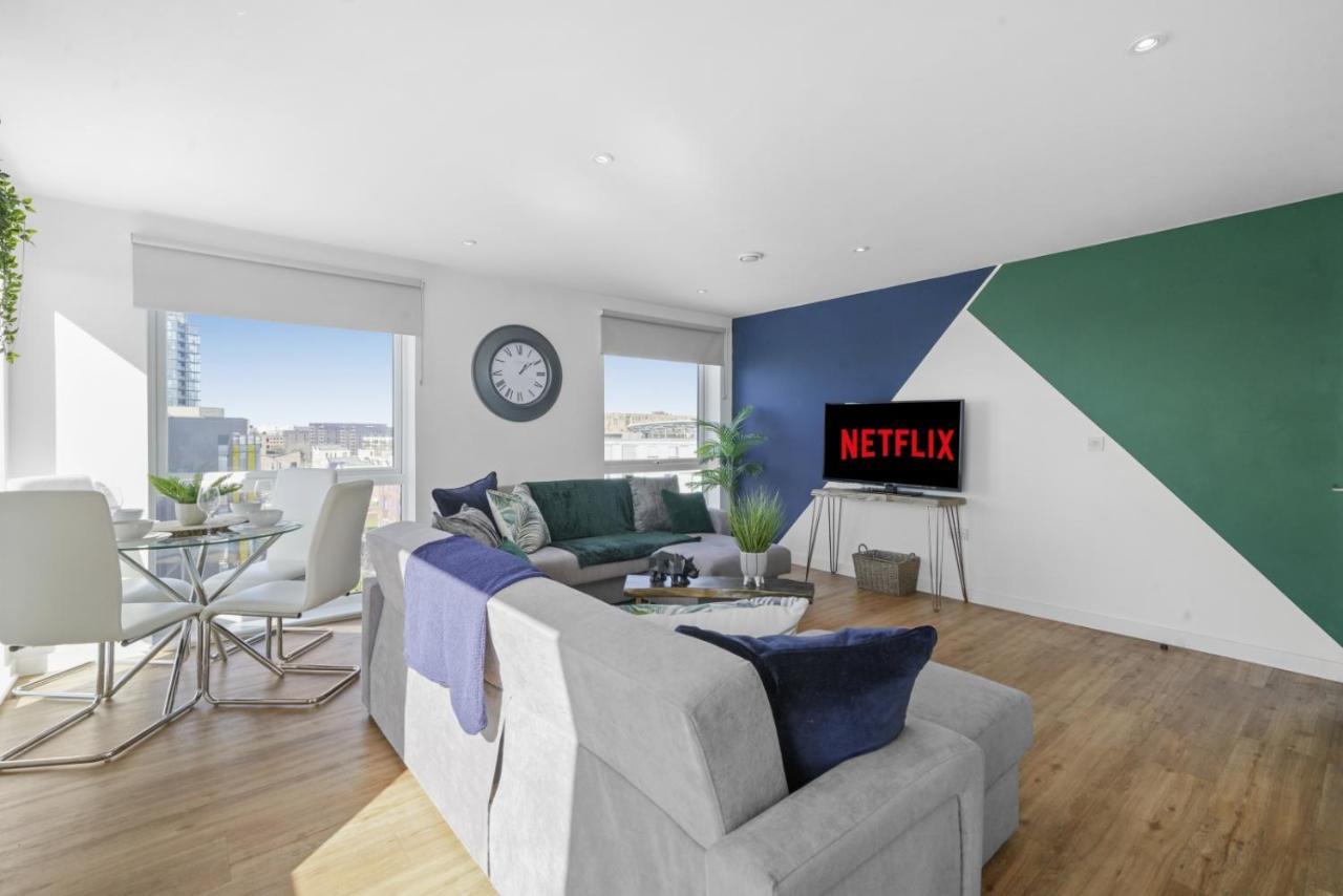 Stunning City Centre Penthouse - Sleeps 10 - Parking Manchester Eksteriør bilde