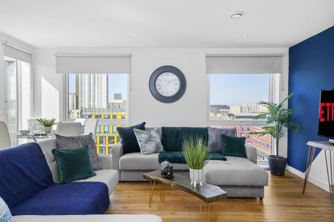 Stunning City Centre Penthouse - Sleeps 10 - Parking Manchester Eksteriør bilde